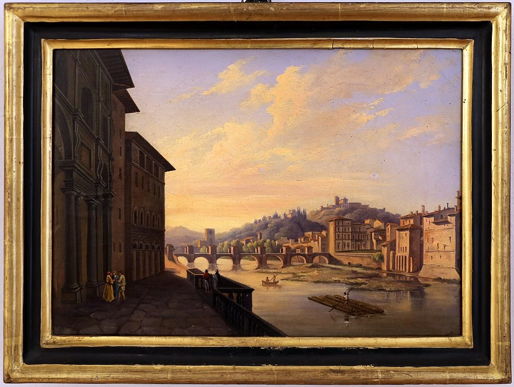 Firenze, il ponte alle grazie - Pinacoteca Foresiana